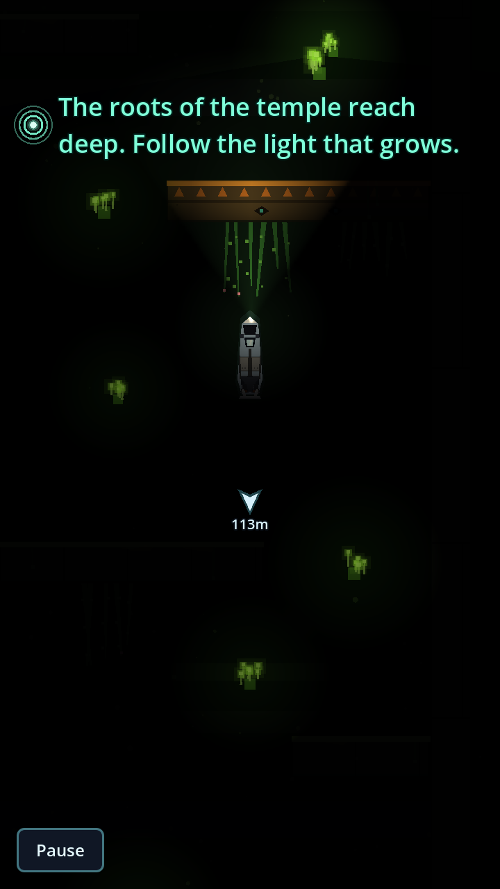 Glowing fungi in a dark grotto